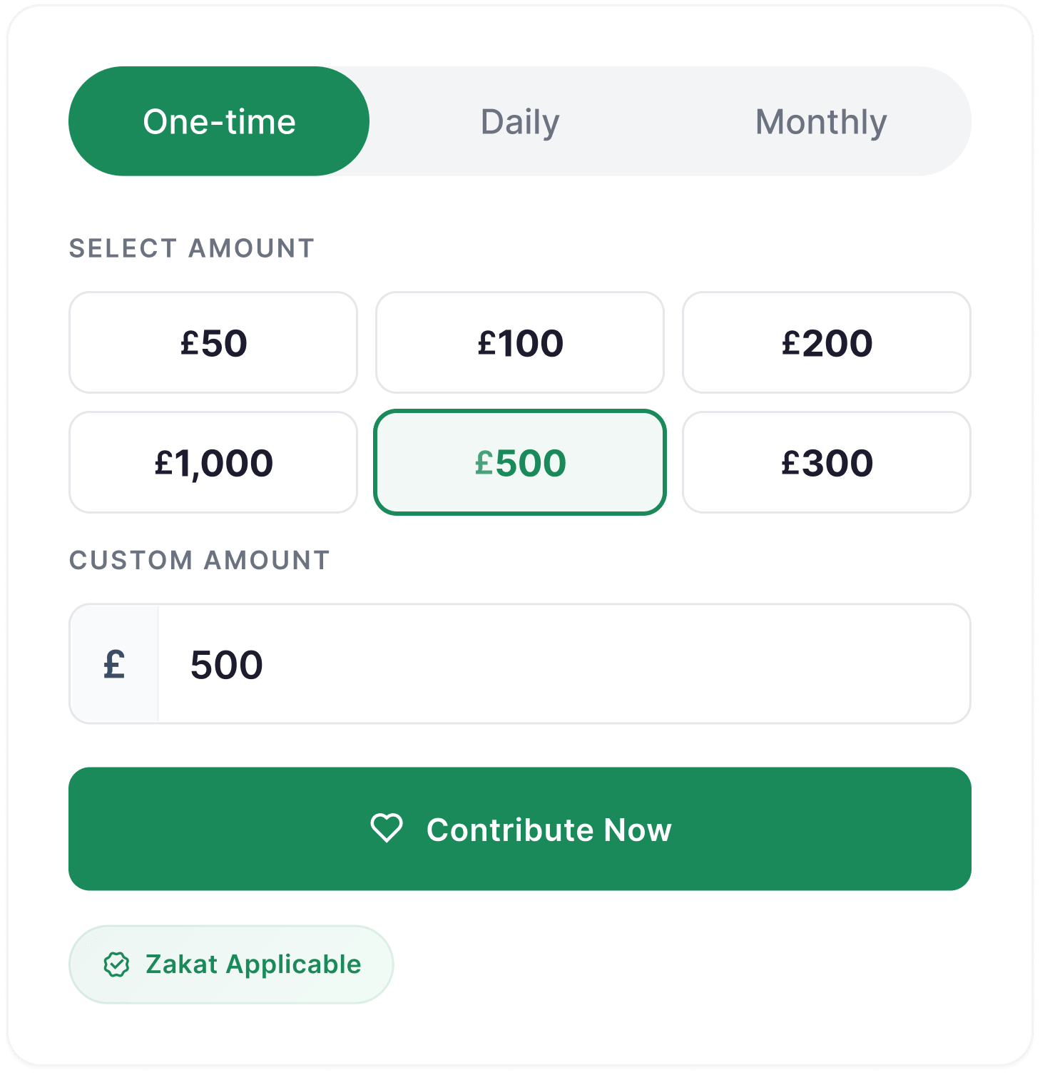 Donaiser donation form